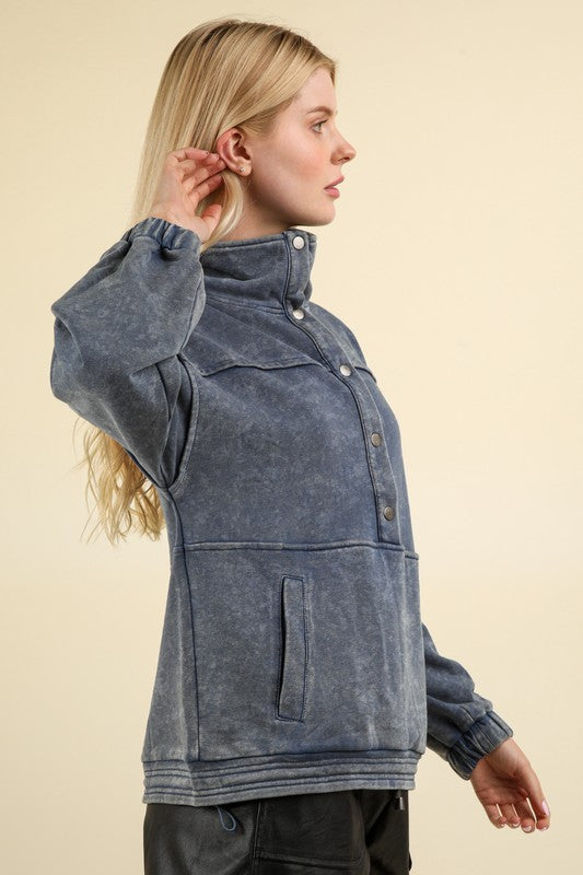 Denim Mineral Wash Button Down