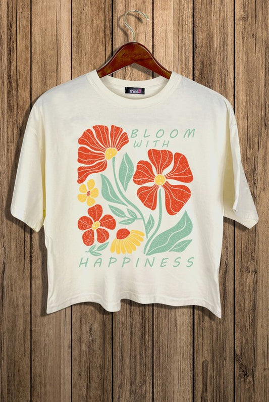 Bloom with Happy Tee