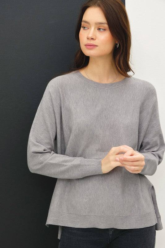 H. Grey Basic Sweater