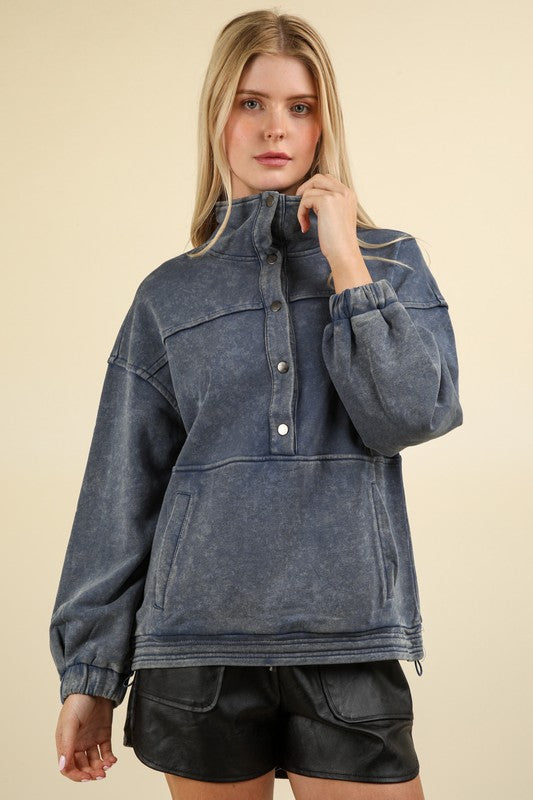 Denim Mineral Wash Button Down