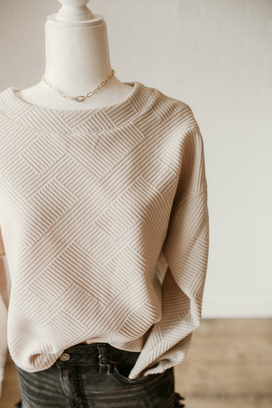 Sand Textured Pullover