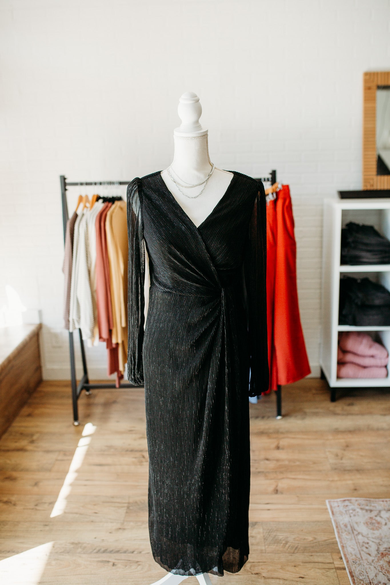 Black Wrap Spark Dress