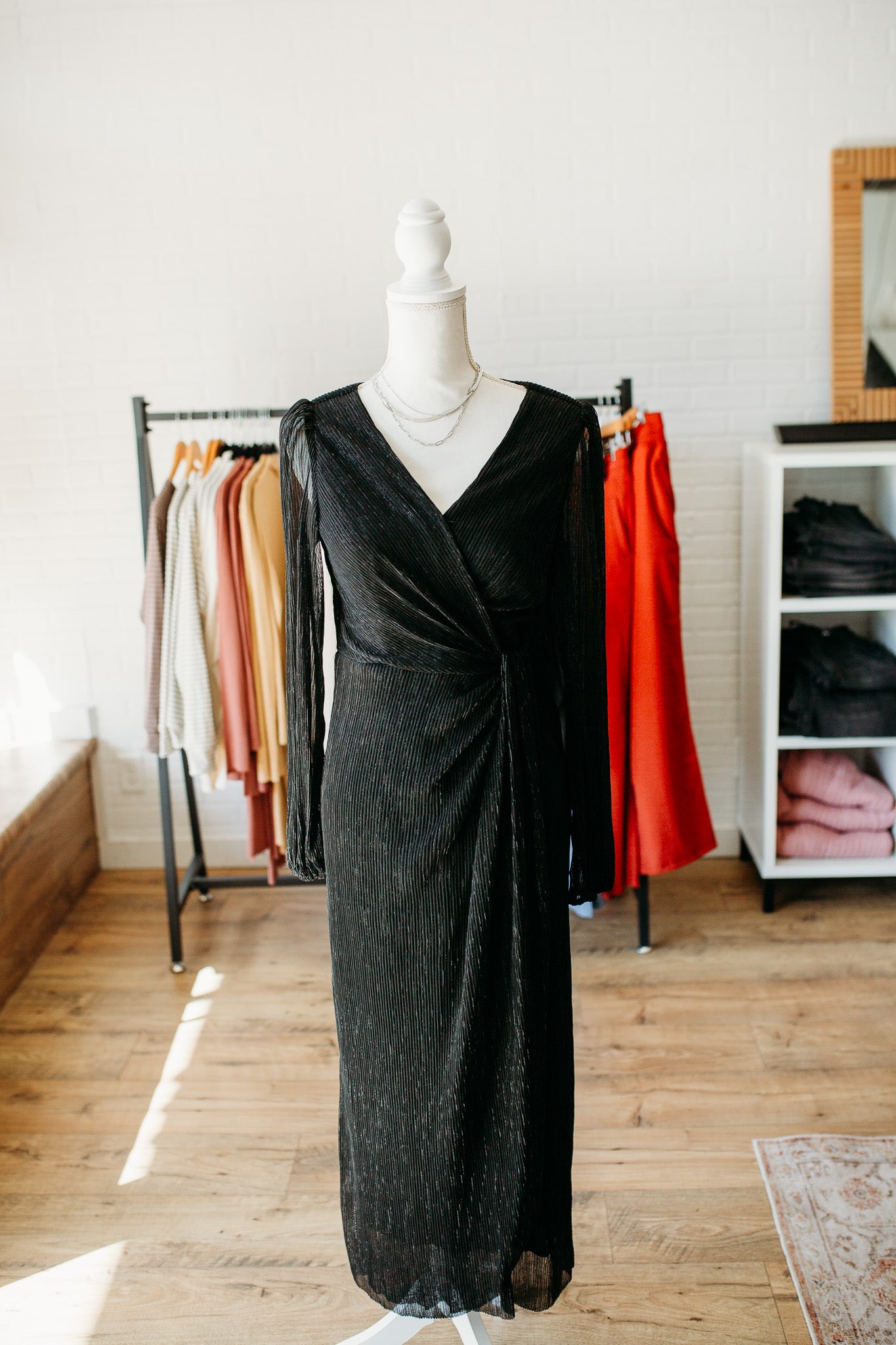 Black Wrap Spark Dress