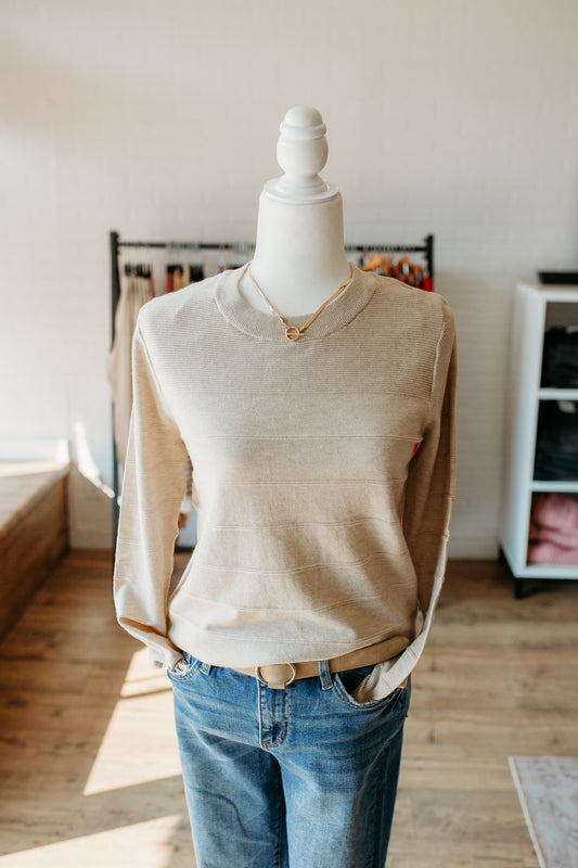 Oatmeal Soft Lined Sweater